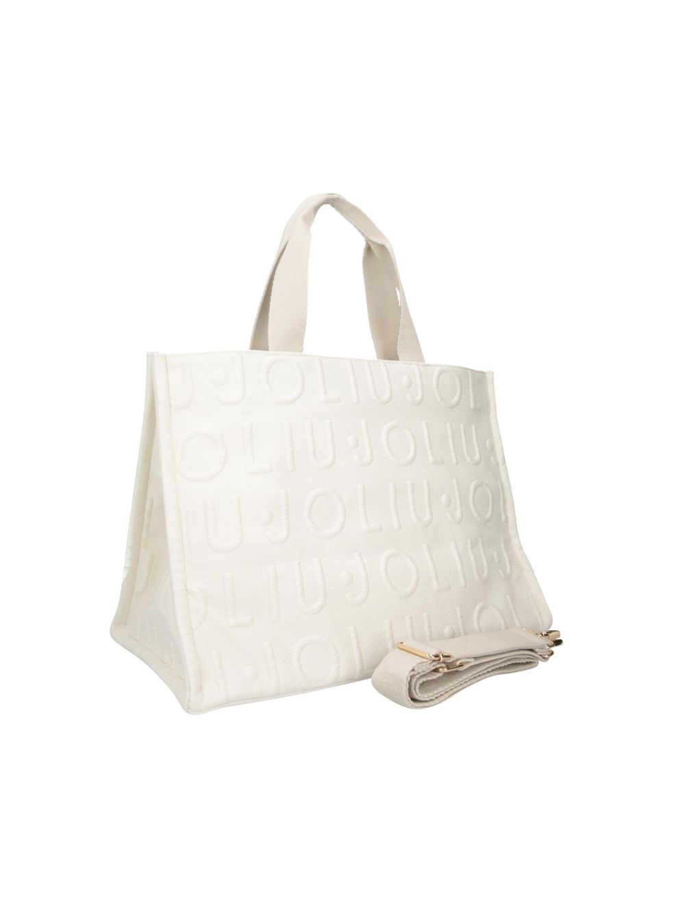 Borsa Liu Jo tote media in maglia Donna - Bianco
