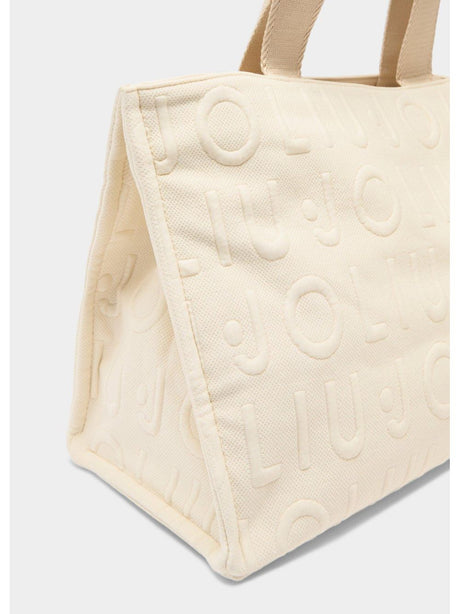 Borsa Liu Jo tote media in maglia Donna - Bianco