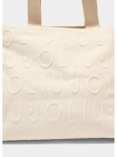 Borsa Liu Jo tote media in maglia Donna - Bianco