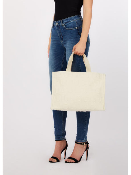 Borsa Liu Jo tote media in maglia Donna - Bianco