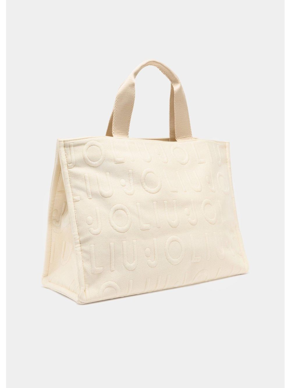 Borsa Liu Jo tote media in maglia Donna - Bianco