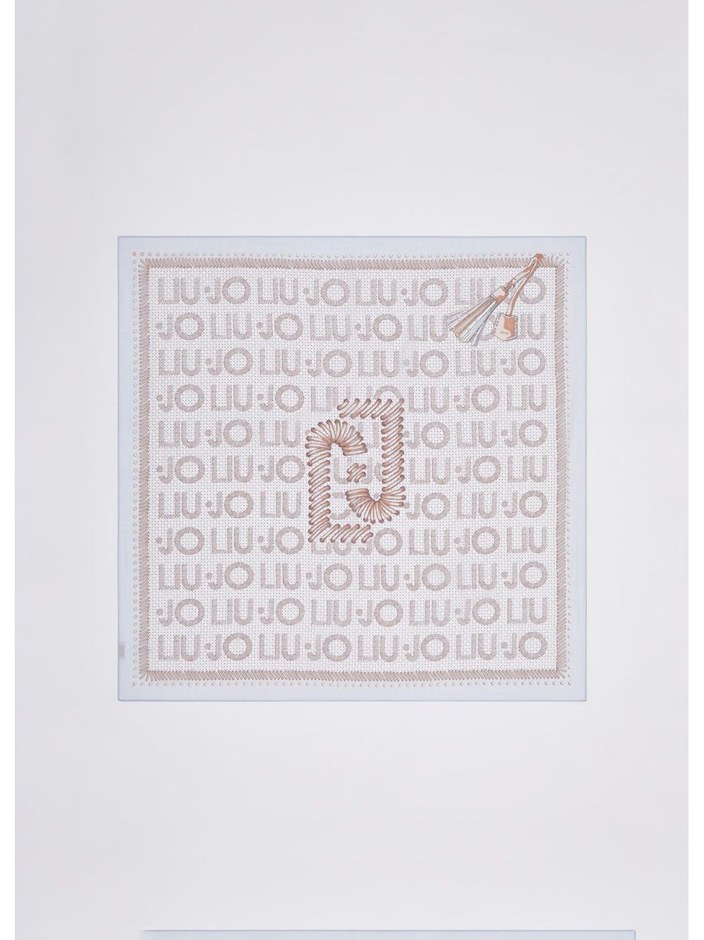 Foulard Liu Jo grande con logo Donna - Blu