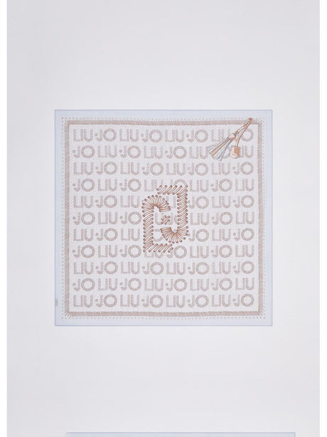 Foulard Liu Jo grande con logo Donna - Blu