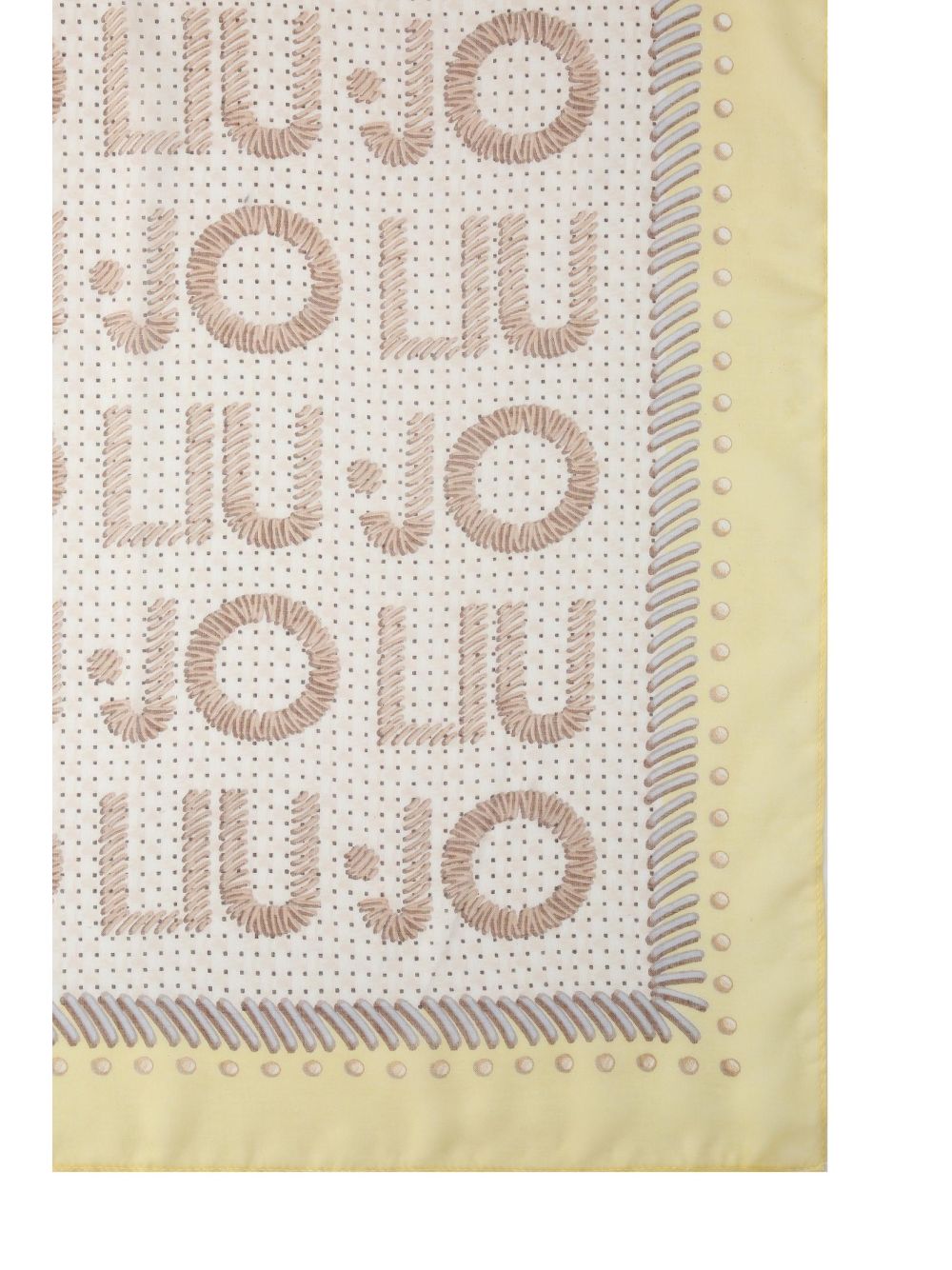 Foulard Liu Jo grande con logo Donna - Giallo