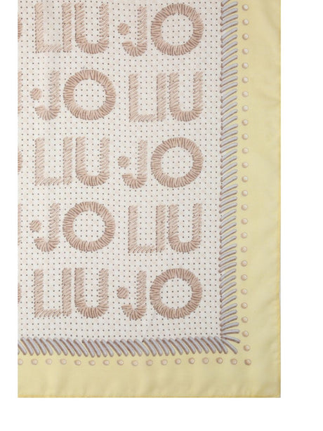Foulard Liu Jo grande con logo Donna - Giallo