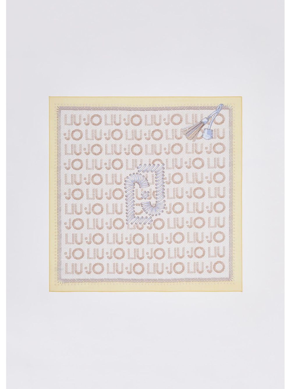 Foulard Liu Jo grande con logo Donna - Giallo