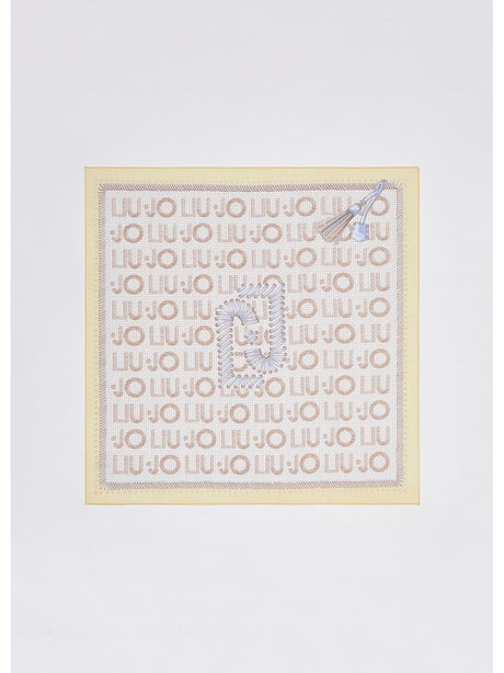 Foulard Liu Jo grande con logo Donna - Giallo