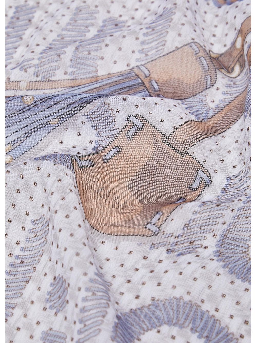 Foulard Liu Jo grande con logo Donna - Blu