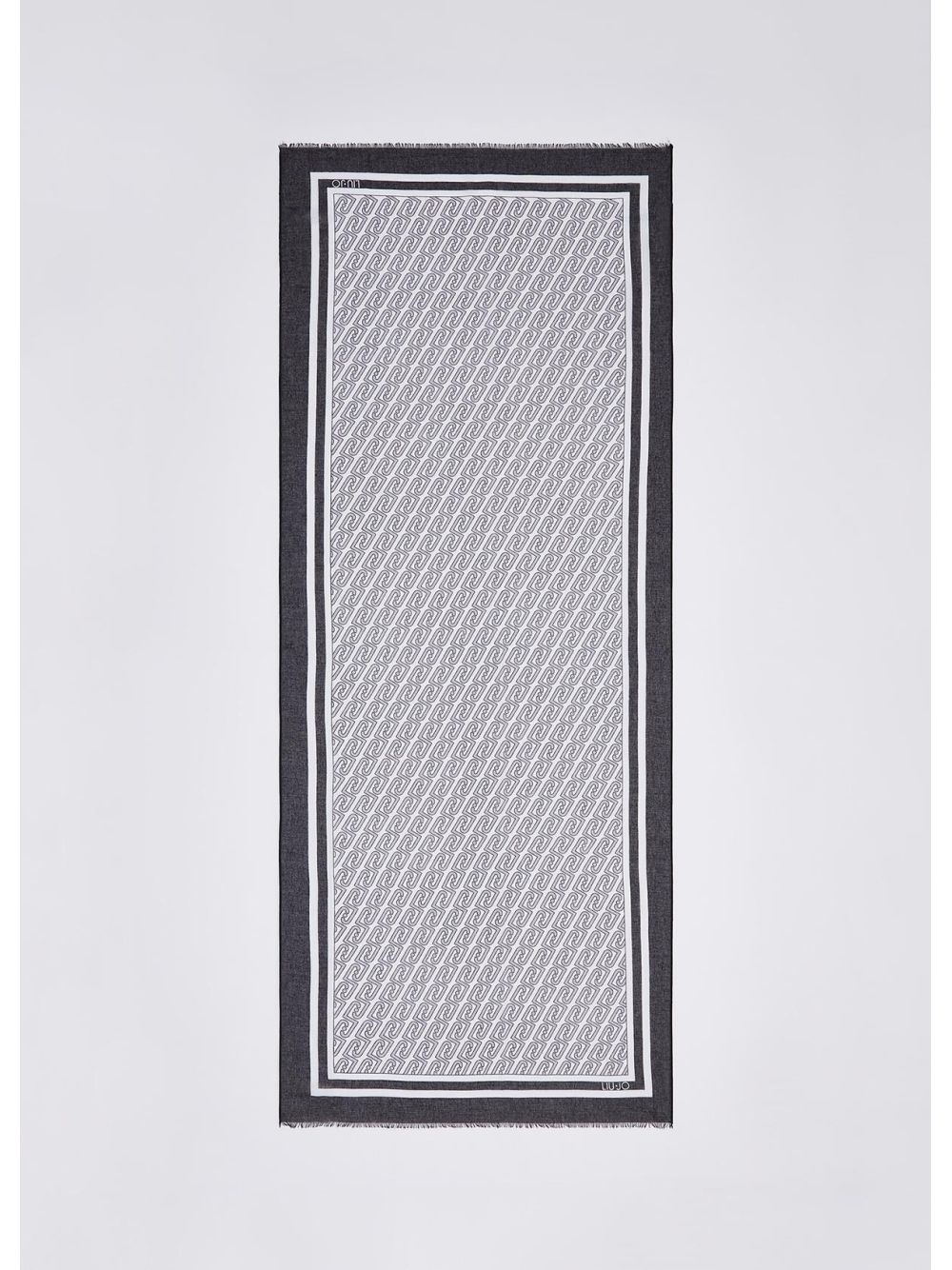 Foulard Liu Jo grande con logo Donna - Nero