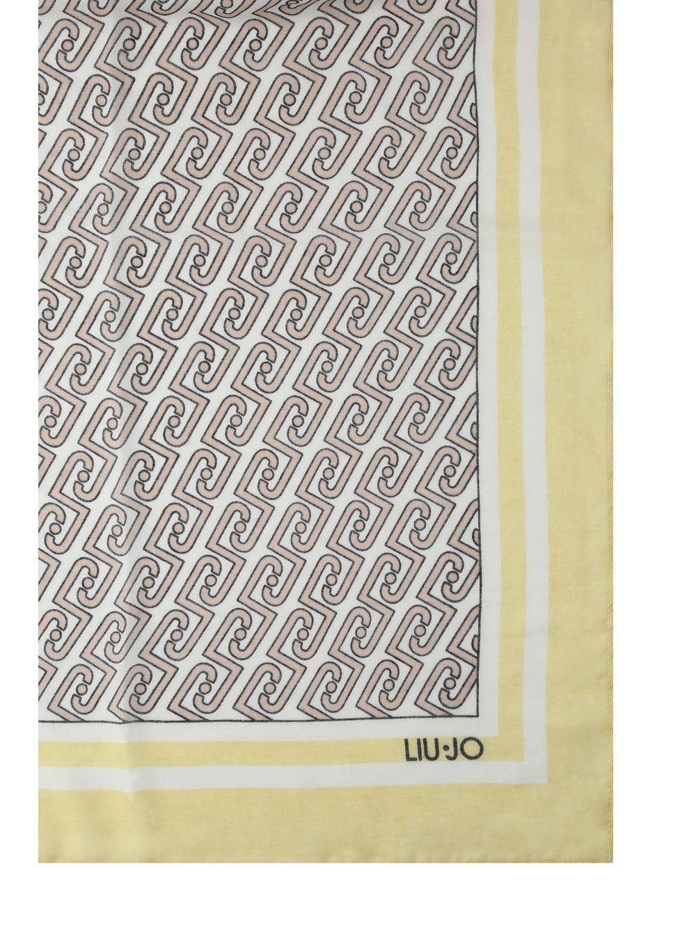 Foulard Liu Jo grande con logo Donna - Giallo