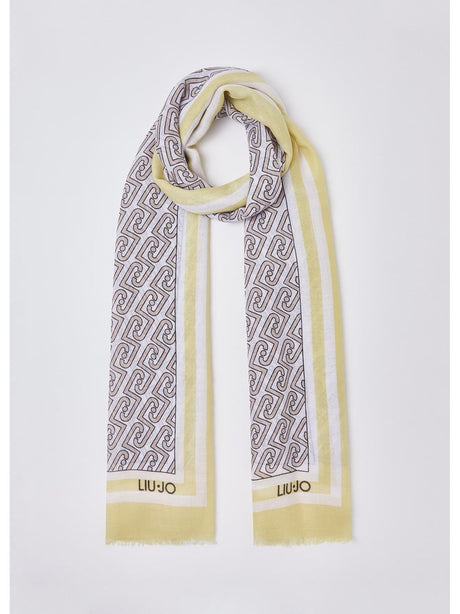 Foulard Liu Jo grande con logo Donna - Giallo
