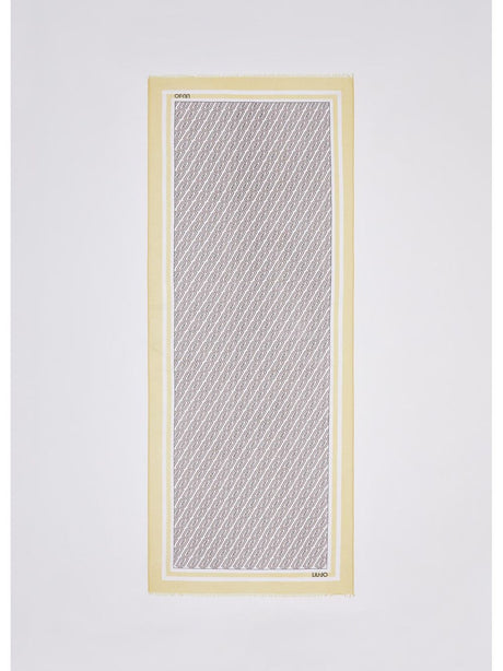 Foulard Liu Jo grande con logo Donna - Giallo