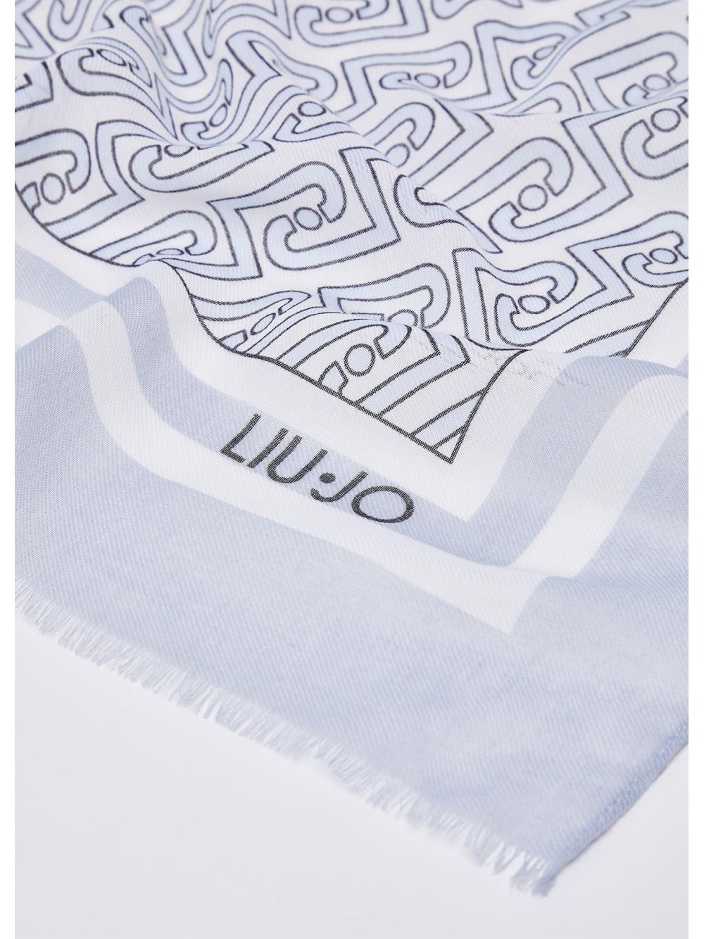 Foulard Liu Jo grande con logo Donna - Denim