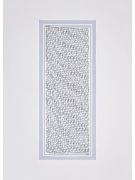 Foulard Liu Jo grande con logo Donna - Denim