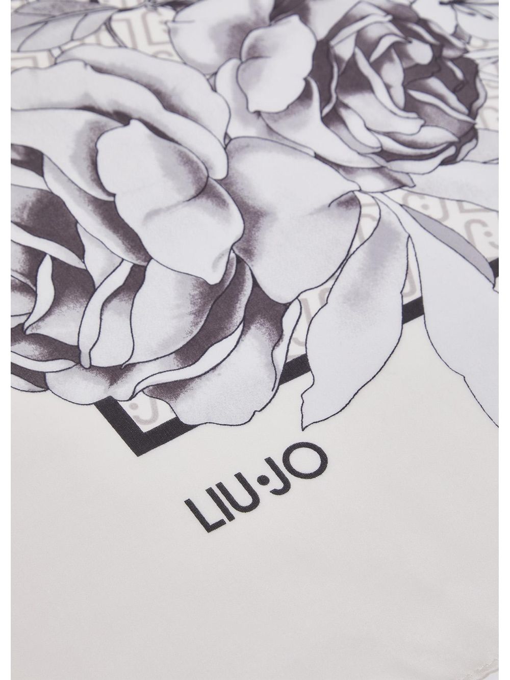 Foulard Liu Jo grande a fiori Donna - Nero