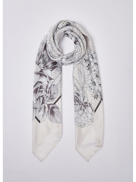 Foulard Liu Jo grande a fiori Donna - Nero