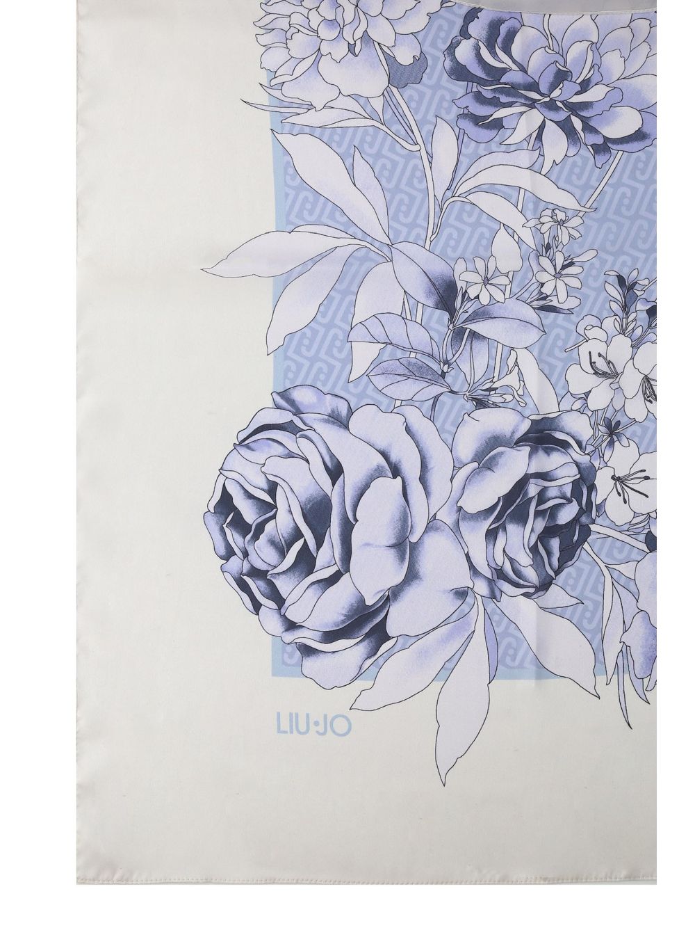 Foulard Liu Jo grande a fiori Donna - Denim