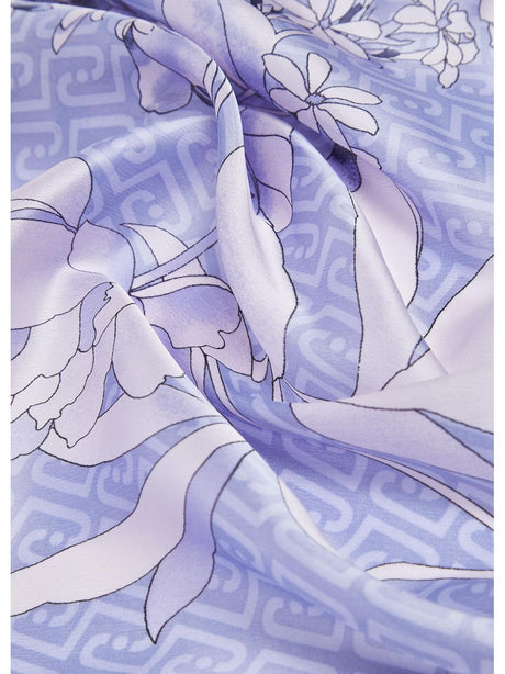 Foulard Liu Jo grande a fiori Donna - Denim