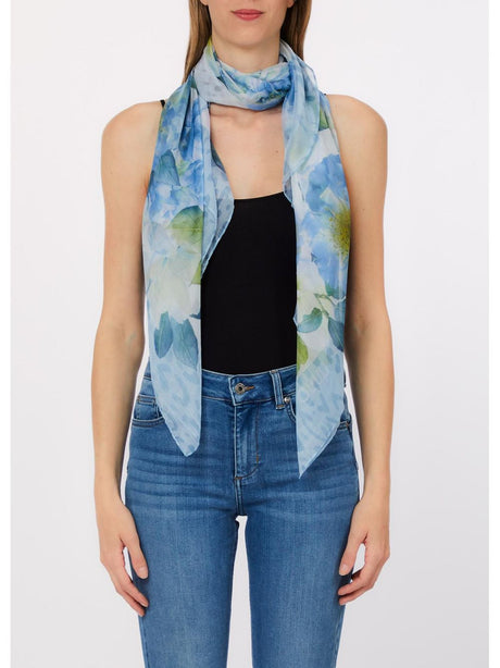 Foulard Liu Jo grande con peonie Donna - Blu