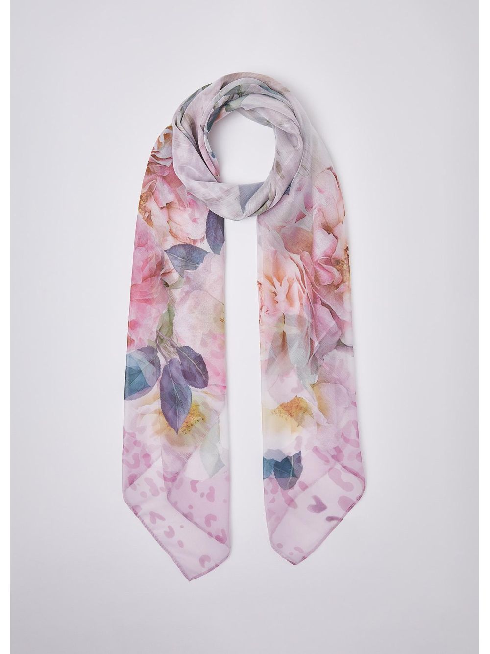 Foulard Liu Jo grande con peonie Donna - Rosa