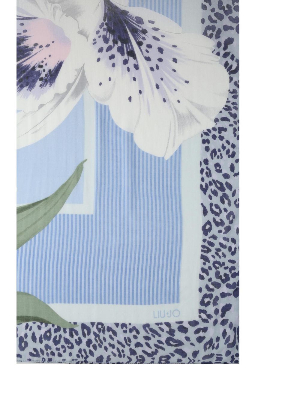 Foulard Liu Jo grande con orchidea Donna - Blu