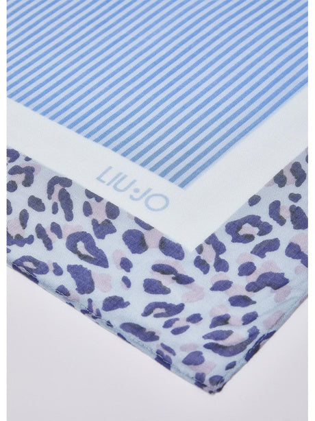 Foulard Liu Jo grande con orchidea Donna - Blu