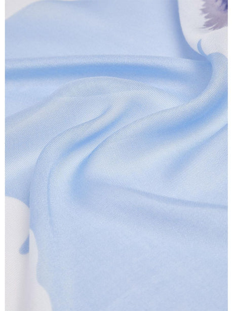 Foulard Liu Jo grande con orchidea Donna - Blu