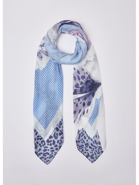 Foulard Liu Jo grande con orchidea Donna - Blu