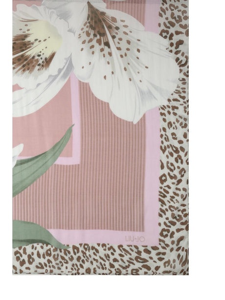 Foulard Liu Jo grande con orchidea Donna - Rosa