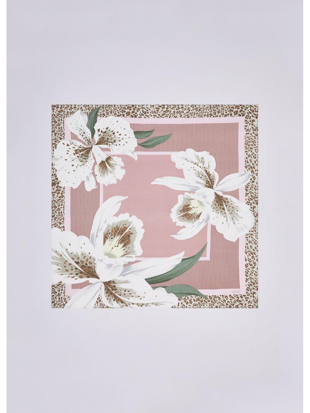 Foulard Liu Jo grande con orchidea Donna - Rosa
