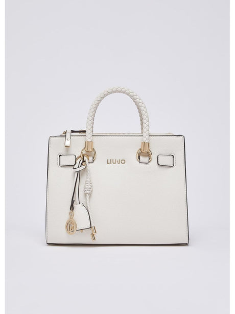 Borsa Liu Jo satchel con charms Donna - Avorio