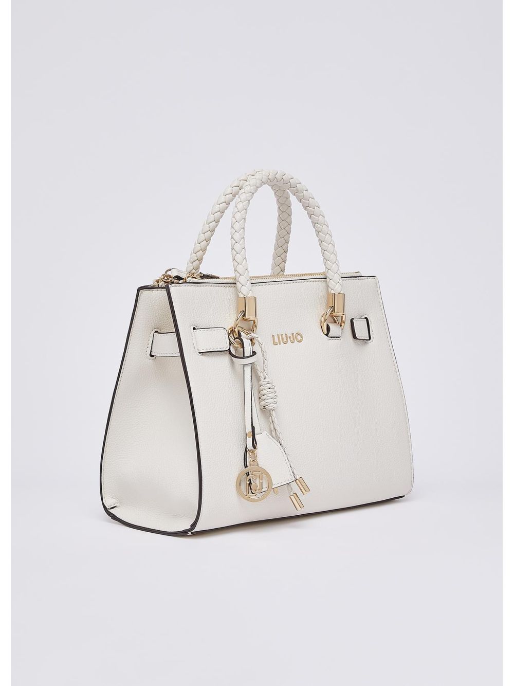 Borsa Liu Jo satchel con charms Donna - Avorio