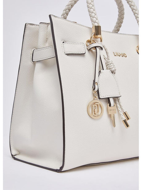 Borsa Liu Jo satchel con charms Donna - Avorio