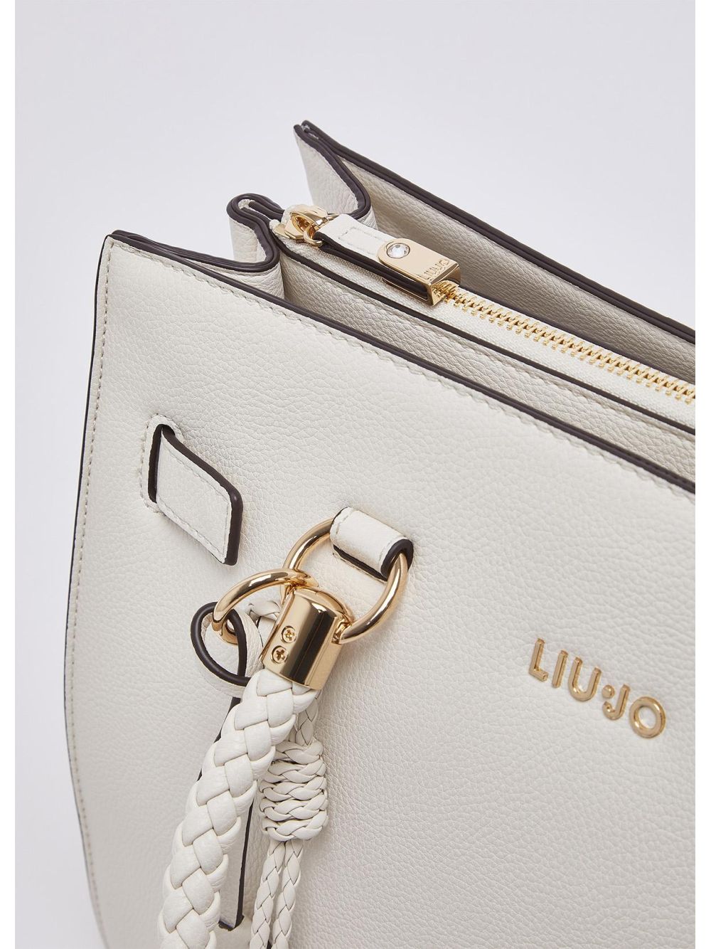 Borsa Liu Jo satchel con charms Donna - Avorio