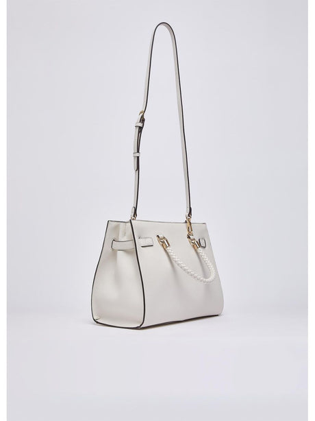 Borsa Liu Jo satchel con charms Donna - Avorio