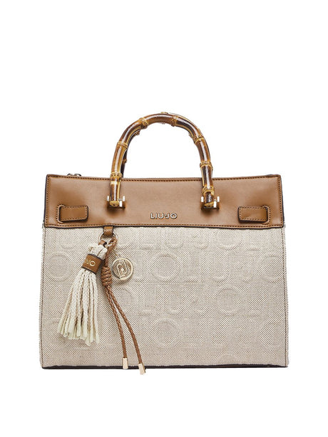 Borsa Liu Jo media con charms Donna - Bianco
