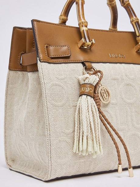 Borsa Liu Jo media con charms Donna - Bianco