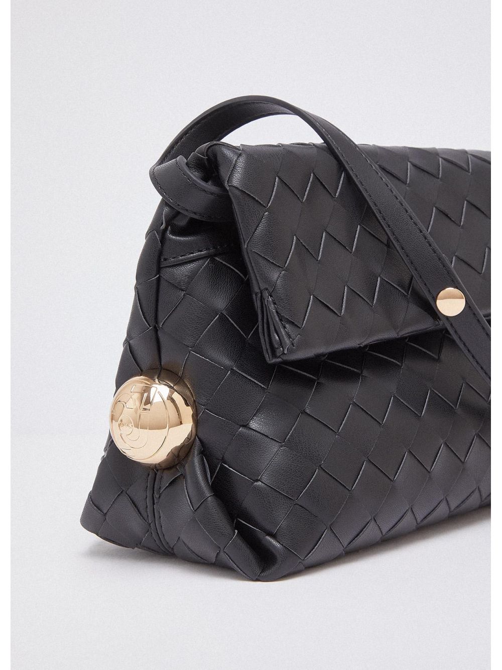 Borsa Pochette Liu Jo Riccy media intrecciata Donna - Nero