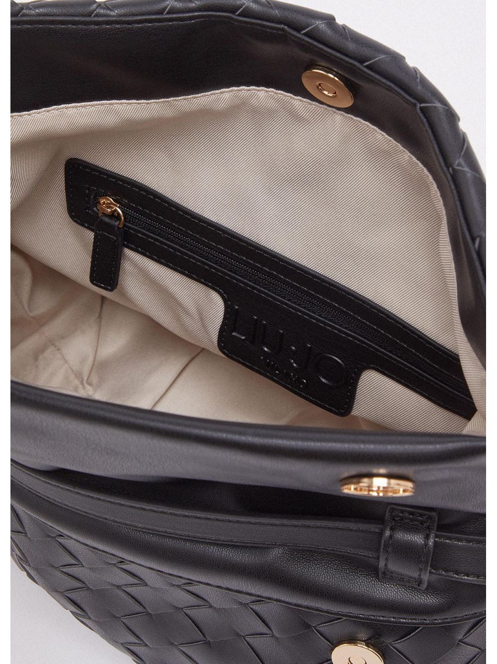 Borsa Pochette Liu Jo Riccy media intrecciata Donna - Nero