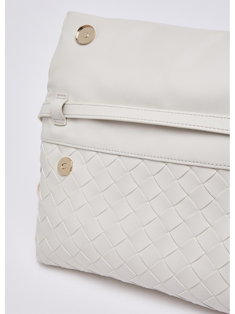 Borsa Pochette Liu Jo Riccy media intrecciata Donna - Avorio