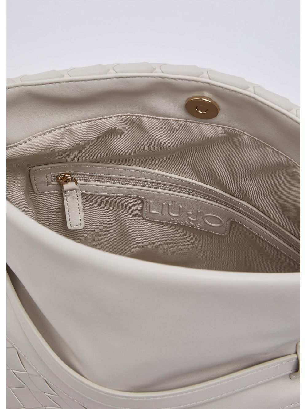 Borsa Pochette Liu Jo Riccy media intrecciata Donna - Avorio