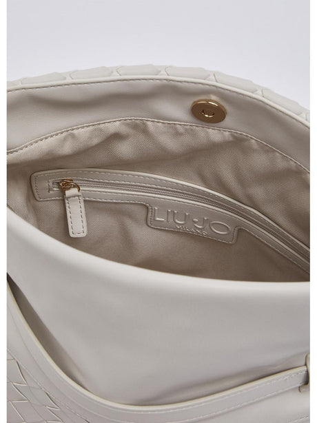 Borsa Pochette Liu Jo Riccy media intrecciata Donna - Avorio