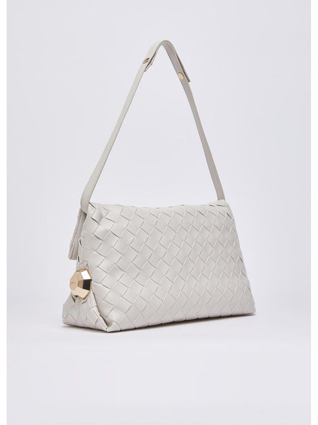 Borsa Pochette Liu Jo Riccy media intrecciata Donna - Avorio