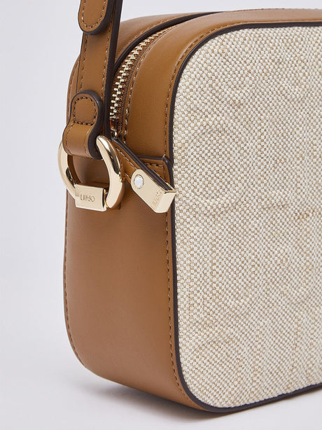 Borsa Liu Jo a tracolla media in juta Donna - Bianco