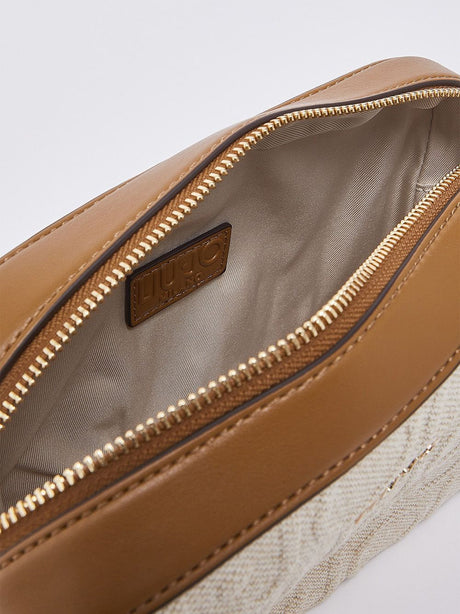 Borsa Liu Jo a tracolla media in juta Donna - Bianco