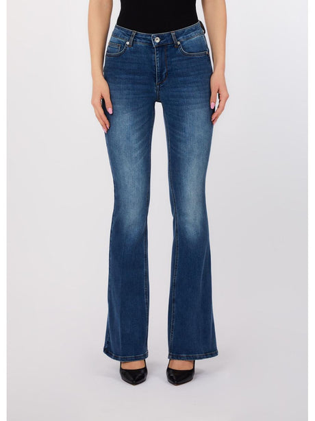 Pantalone Liu Jo bootcut a vita alta Donna - Denim