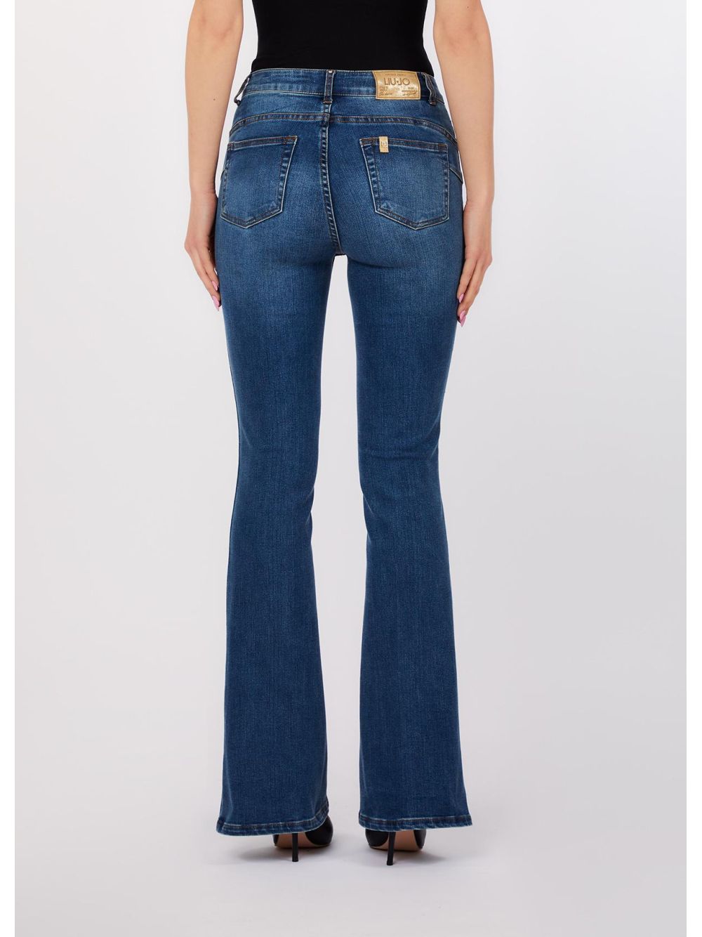 Pantalone Liu Jo bootcut a vita alta Donna - Denim
