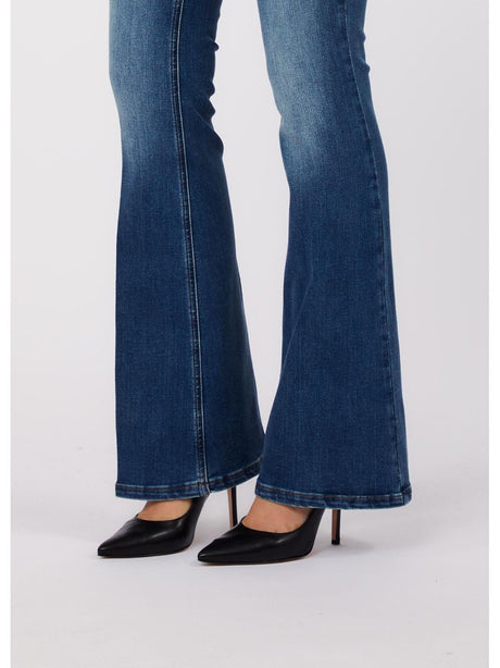Pantalone Liu Jo bootcut a vita alta Donna - Denim