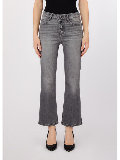 Pantalone Liu Jo bootcut a vita alta Donna - Grigio