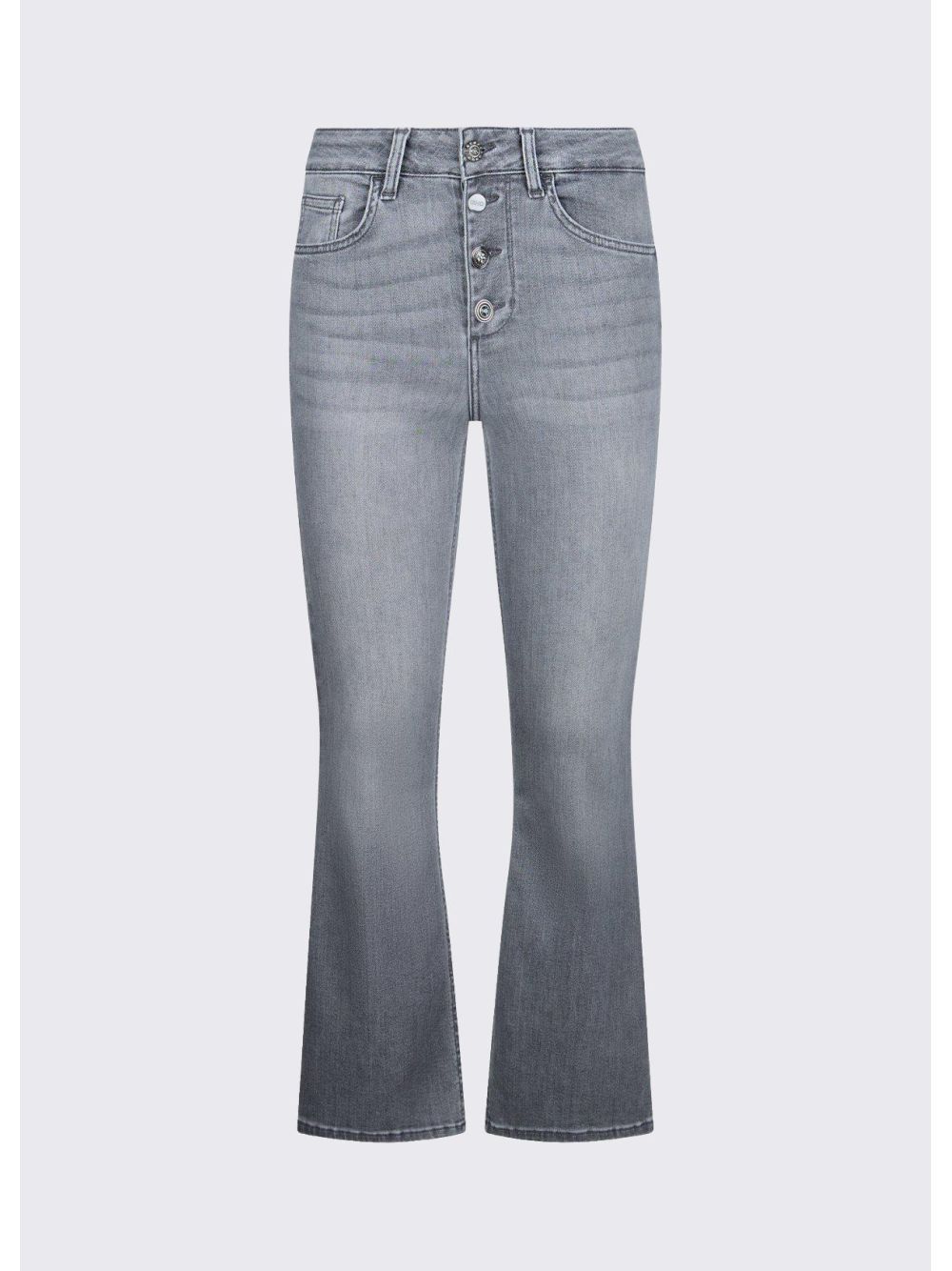 Pantalone Liu Jo bootcut a vita alta Donna - Grigio